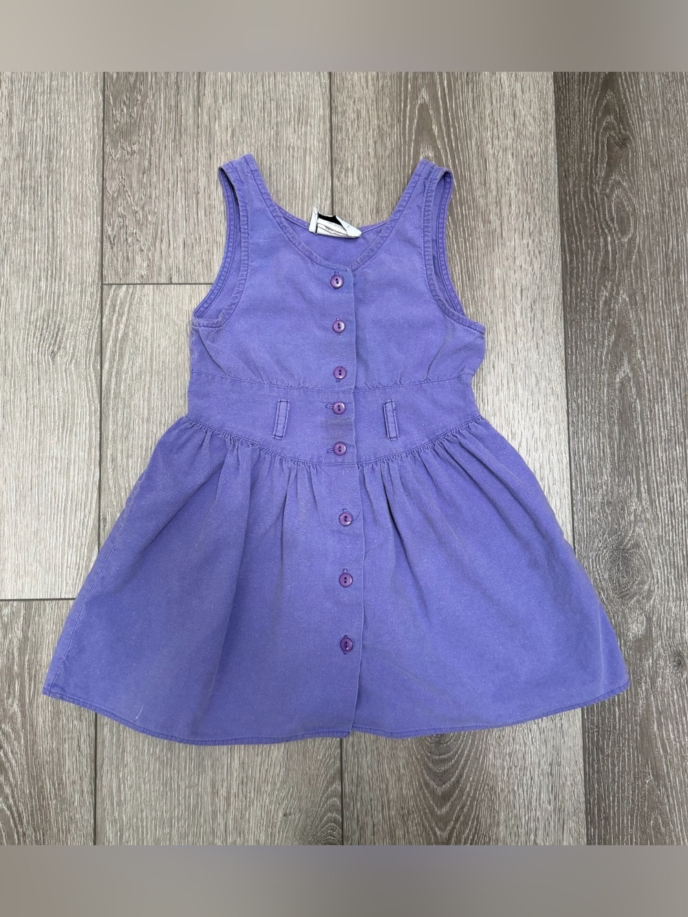 YOU BABES VINTAGE 90S SLEEVELESS BUTTON UP DRESS PURPLE 5
